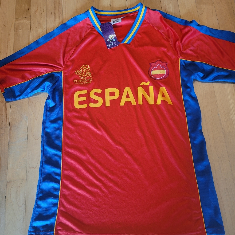 NWT UEFA Euro2012 Poland- Ukraine Football Jersey Size S/M